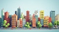 development assembling urban city block Royalty Free Stock Photo