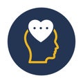 Development brain emotional Vector Icon which can easily modify