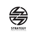 Development business strategy concept logo design. Letter Z sign. Industry marketing abstract symbol. Corporate identity.