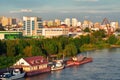 The shore of the Ob river in Novosibirsk