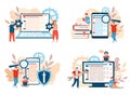 Development and code testing of software, application or website. Royalty Free Stock Photo