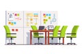 IT development company boardroom with white board