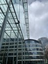 Tower Place West, 5 Great Tower St, London with its glass atrium made by Foster and Partners Architects