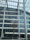 Tower Place West, 5 Great Tower St, London with its glass atrium made by Foster and Partners Architects