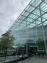 Tower Place modern offices in London with its glass atrium made by Foster and Partners Architects Royalty Free Stock Photo