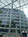 Tower Place modern offices in London with its glass atrium made by Foster and Partners Architects