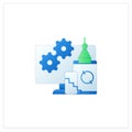 Development flat icon Royalty Free Stock Photo