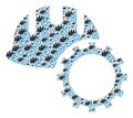 Development Hardhat Recursion Mosaic of Itself Icons Royalty Free Stock Photo