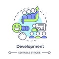 Development multi color concept icon Royalty Free Stock Photo