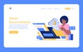Development Process Automation. Flat Vector