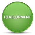 Development special soft green round button Royalty Free Stock Photo