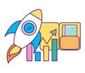 Development startup folder statistics chart
