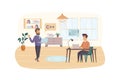 Development and testing software scene Royalty Free Stock Photo