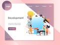 Development vector website landing page design template Royalty Free Stock Photo