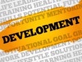 Development word cloud collage Royalty Free Stock Photo