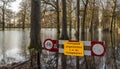 Deventer Flood in Park Worp Royalty Free Stock Photo