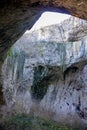 Devetashka cave, near Lovech, Bulgaria. In this cave have been made some scenes of The Expendables 2. Royalty Free Stock Photo