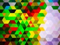A deviant colorful geometric pattern of designing shapes of rectangles