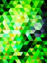 A deviant pattern of colorful triangles, rectangles and squares Royalty Free Stock Photo