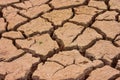 Deviation of the dry season until the land cracked.