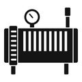 Device air compressor icon, simple style Royalty Free Stock Photo