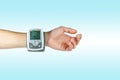 Device for blood pressure heart rate Royalty Free Stock Photo