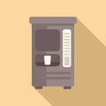 Device container food icon flat vector. Drink machine Royalty Free Stock Photo