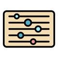 Device control buttons icon color outline vector Royalty Free Stock Photo