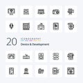 20 Device And Development Line icon Pack like cell on off speaker switch setting