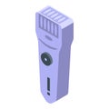 Device epilator icon isometric vector. Hair health