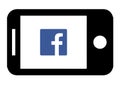 Device Facebook Icon Design. Audio, graphic.