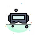 Device, Glasses, Google Glass, Smart Abstract Flat Color Icon Template