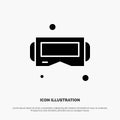 Device, Glasses, Google Glass, Smart solid Glyph Icon vector Royalty Free Stock Photo