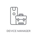 Device manager linear icon. Modern outline Device manager logo c