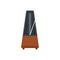 Device metronome icon flat isolated vector