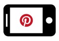 Device Pinterest Icon Design. Audio, graphic.