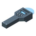 Device rfid icon isometric vector. Lock entry reader