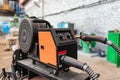 Device for semi-automatic welding in the environment of protective gases Royalty Free Stock Photo