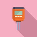 Device soil ph meter icon flat vector. Medical experiment