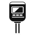 Device soil ph meter icon simple vector. Medical experiment