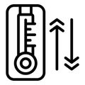 Device spinner icon outline vector. Cook bird air