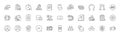 Device, Timer and Like line icons. For web app, printing. Line icons. Vector