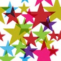 Abstract stars colorful background seamless pattern vector