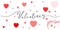 Happy Valentines Day gretting letter red color