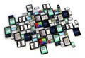 Devices collection isolated Royalty Free Stock Photo