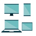 Devices electronics technology icons Royalty Free Stock Photo