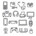 Devices and gadgets icons Royalty Free Stock Photo