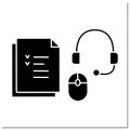 Devices glyph icon Royalty Free Stock Photo