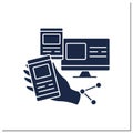 Devices glyph icon Royalty Free Stock Photo