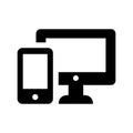 Devices Icon Vector Symbol Design Illustration Royalty Free Stock Photo